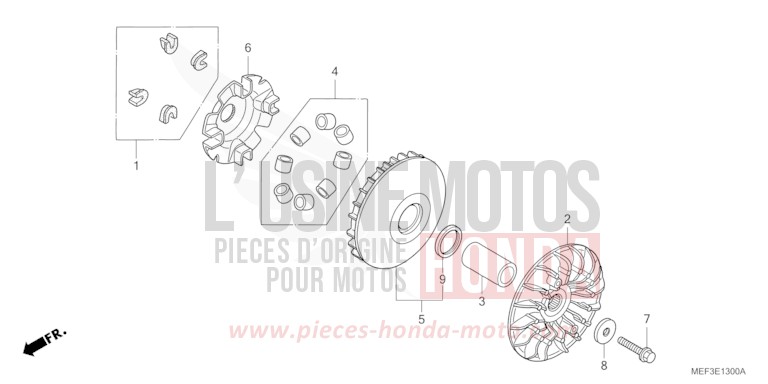 ANTRIEBSFLAECHE von SW-T400 ABS SWORD SILVER METALLIC (NHA95) von 2009